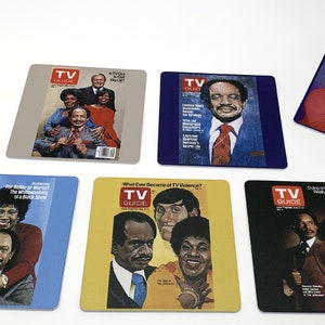 Classic Television Coasters - The Jeffersons Set of 5 TV Guide George Jefferson