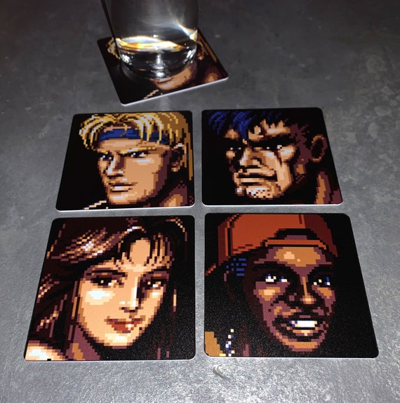 Classic Video Game Drink Coasters - Streets of Rage 2 Set of 4