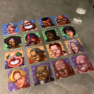 Classic Video Game Drink Coasters - Super Punch Out Set of 16