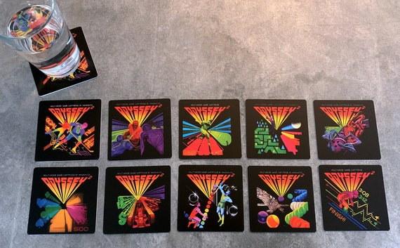 Classic Video Game Drink Coasters - Odyssey2 Vol. 2 - Sports Set of 10
