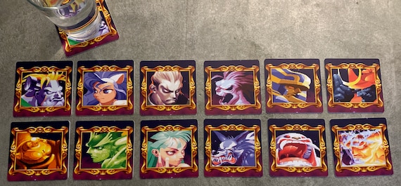 Classic Video Game Drink Coasters - Darkstalkers Set of 12