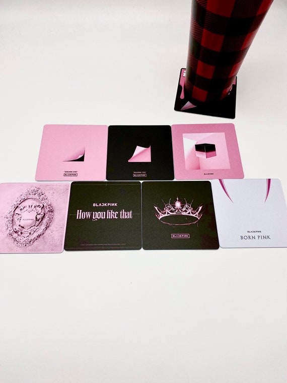 KPop Drink Coasters - BLACKPINK Albums Set of 7 K-Pop - Black Pink Blink
