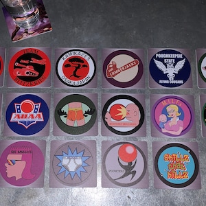 Classic Movie Drink Coasters - Dodgeball Set of 16 - Purple Cobras Average Joes Globo Gym