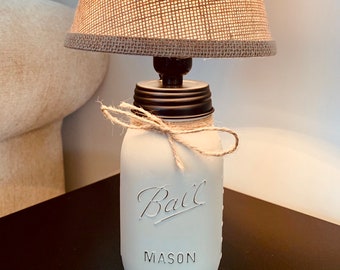 fillable mason jar lamp