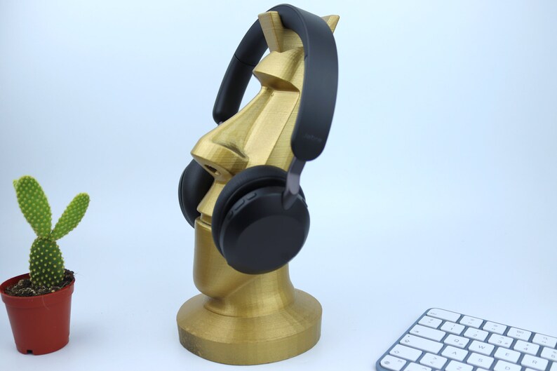 Moai Easter Island Statue Headphone Holder Stand Rack L Etsy