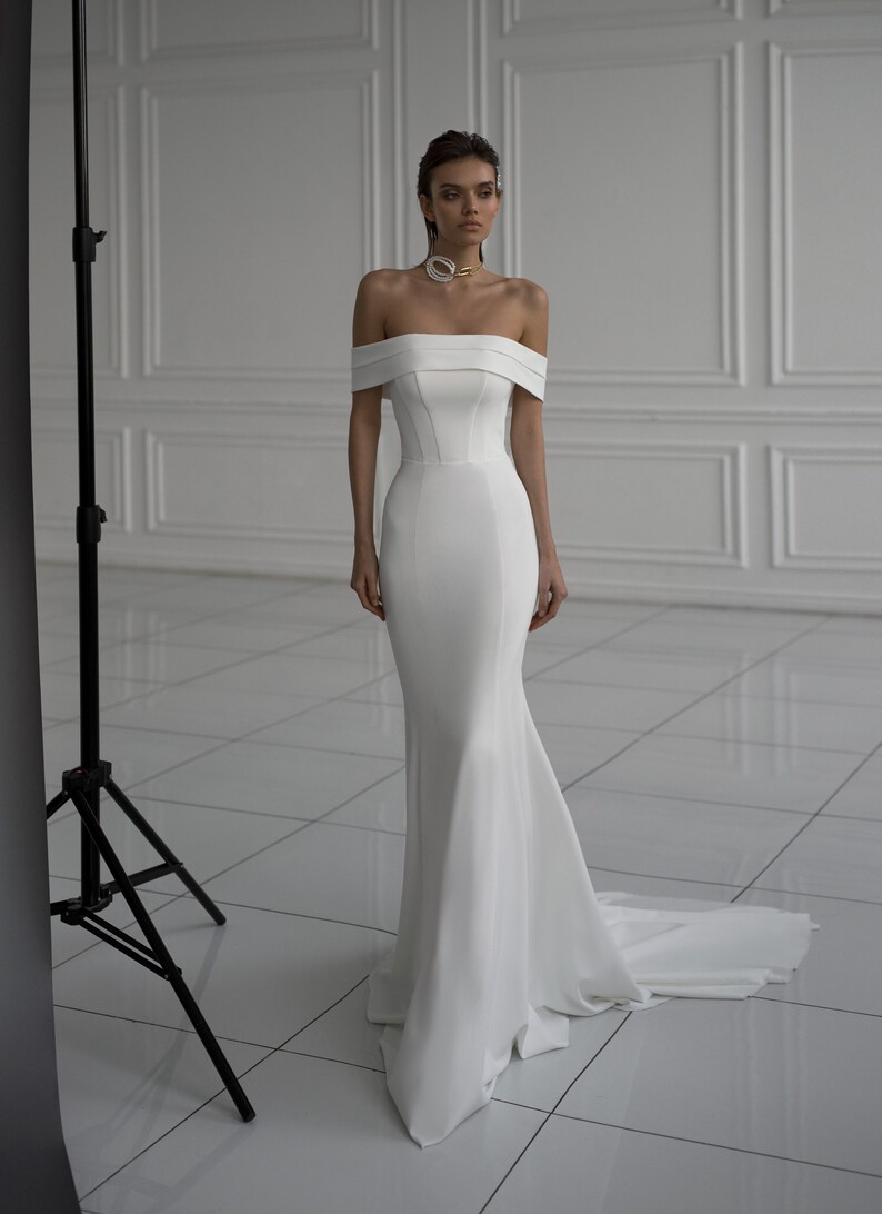 Ivory Mermaid Bridal Gown Martha Moscow 