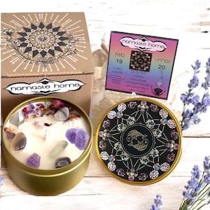 Pisces Kerze, Kristallkerze, Pisces Geschenk, Sternzeichen Kerze, Astrologie Kerze, Geburtstagsgeschenk, handgemachte Kerze, Sternzeichen, Weihnachtsgeschenk