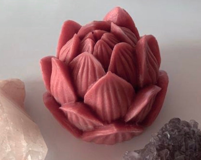 Soap W/ Hidden Crystal/gemstone Inside, Goats Milk Soap, Rose Oil