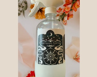 Wiederverwendbare Sprühflasche aus Glas: Mandala Art, Sprüher aus recyceltem Kunststoff