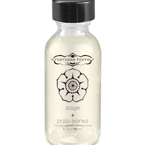 Sage + Palo Santo Cleaning Concentrate, Plant Powered Multipurpose Cleaner, Essential Oil Cleaning Blend for Reusable Cleaning Bottles