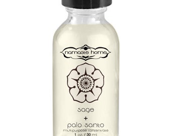 Concentrado de limpieza de salvia y palo santo: limpiador multiusos de aromaterapia