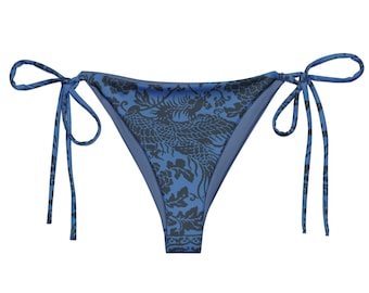 Floral + Phoenix - Celestial Slate, Recycled String-Bikini-Unterteil, nur das Unterteil