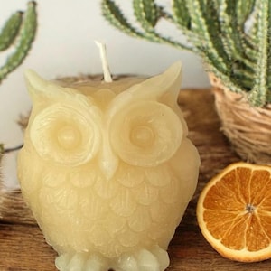 Large Beeswax Owl Candle