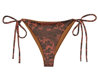 Floral + Phoenix- Recycled String Bikini Hose, Unterteil nur