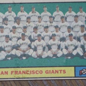 Le migliori carte da baseball del 1961, le carte dei San Francisco Giants dalla mia collezione, regali per gli appassionati di sport, tra cui Willy Mayes!