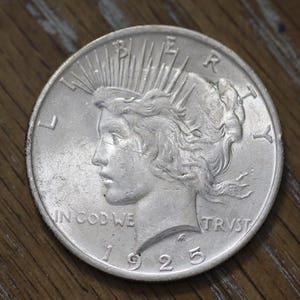 2x 1920s Peace Silver Dollar: High Grade, 90% Silver (Two Coins)