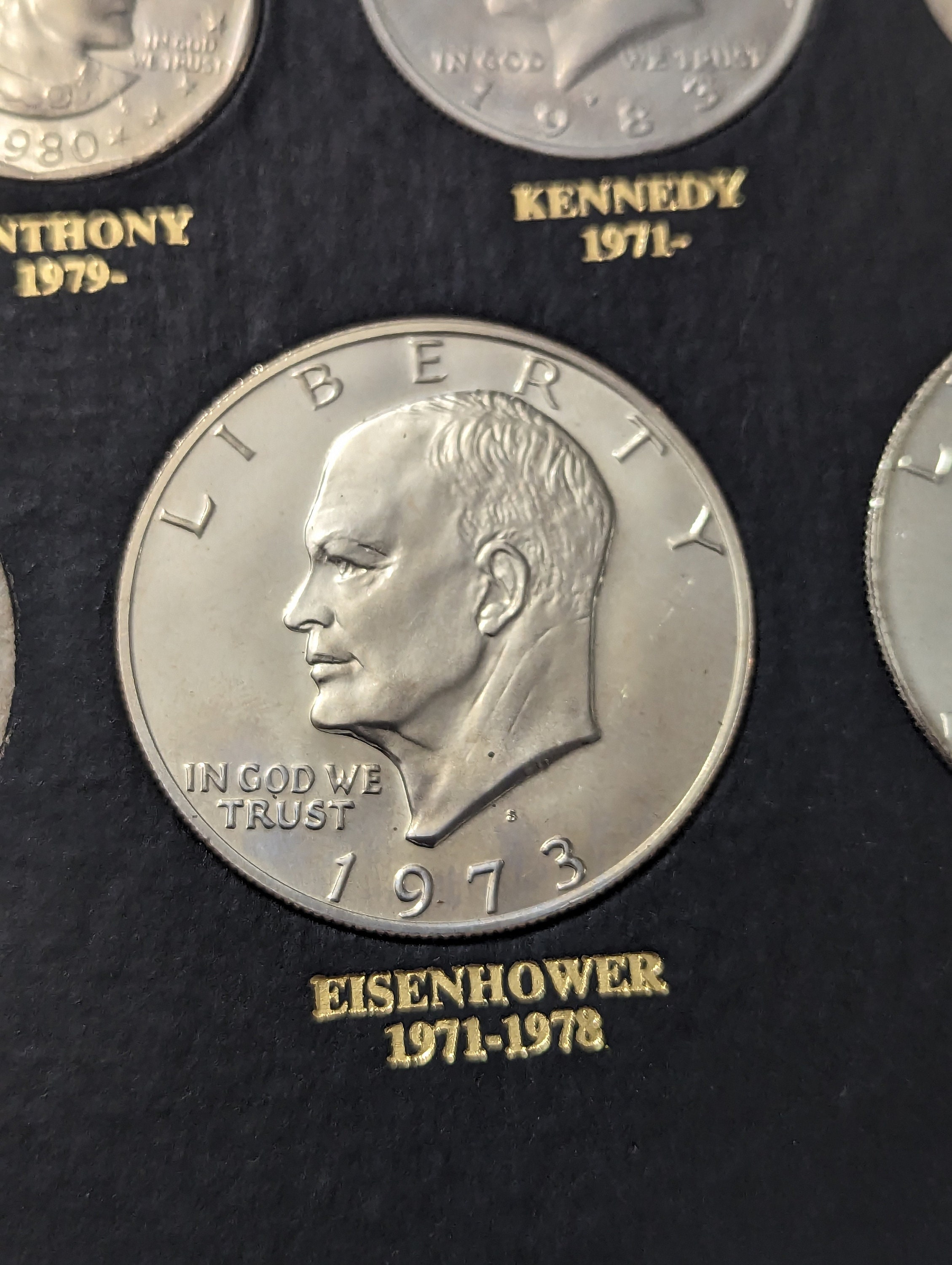 Dansco Album 8176 Eisenhower Dollars W/ Proofs 1971 1978 No Coins