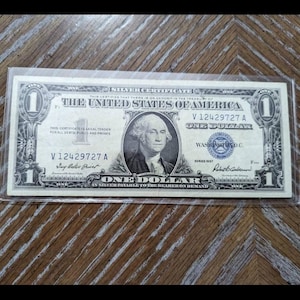 1957 Silver Certificate Dollar: Washington Currency - Two Choice Bills
