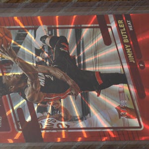 Jimmy Butler all star donrus Miami ouvir cartão de basquete hortelã, presentes de edição limitada para ele