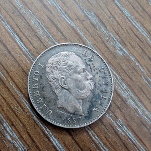 1873年 イタリア 5リラ銀貨 楽天市場】1874 M BN イタリア 5 リラ 5 リラ銀貨1874 M BN