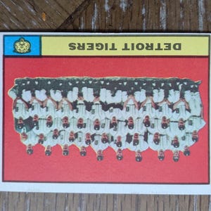 Mejor tarjeta de béisbol de 1961, tarjetas de la lista de los Tigres de Detroit de mi colección, regalos para el fanático de los deportes