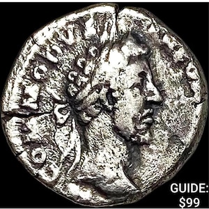 Ancient Roman Silver Denarius - Imperial Commodus Coin - Well-Struck Historical Currency
