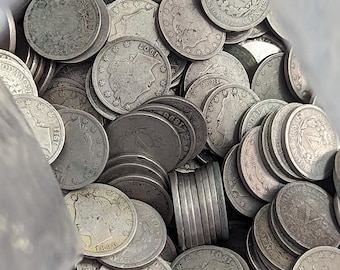 20 Vintage V Nickels: Full Date US Coins Collection - Ideal Numismatic Gift for Collector
