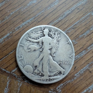 1920s San Francisco walking liberty half dollar better date silver half dollar