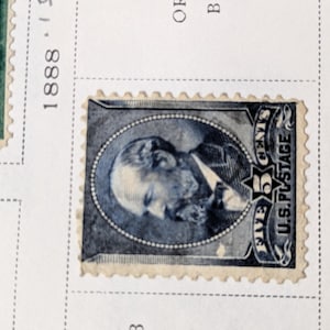 1888 five cent cent revenue stamp scott great condition