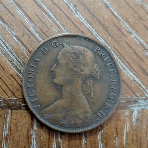 1861 Canada Nova Scotia Penny: Rare Key Date Large Cent