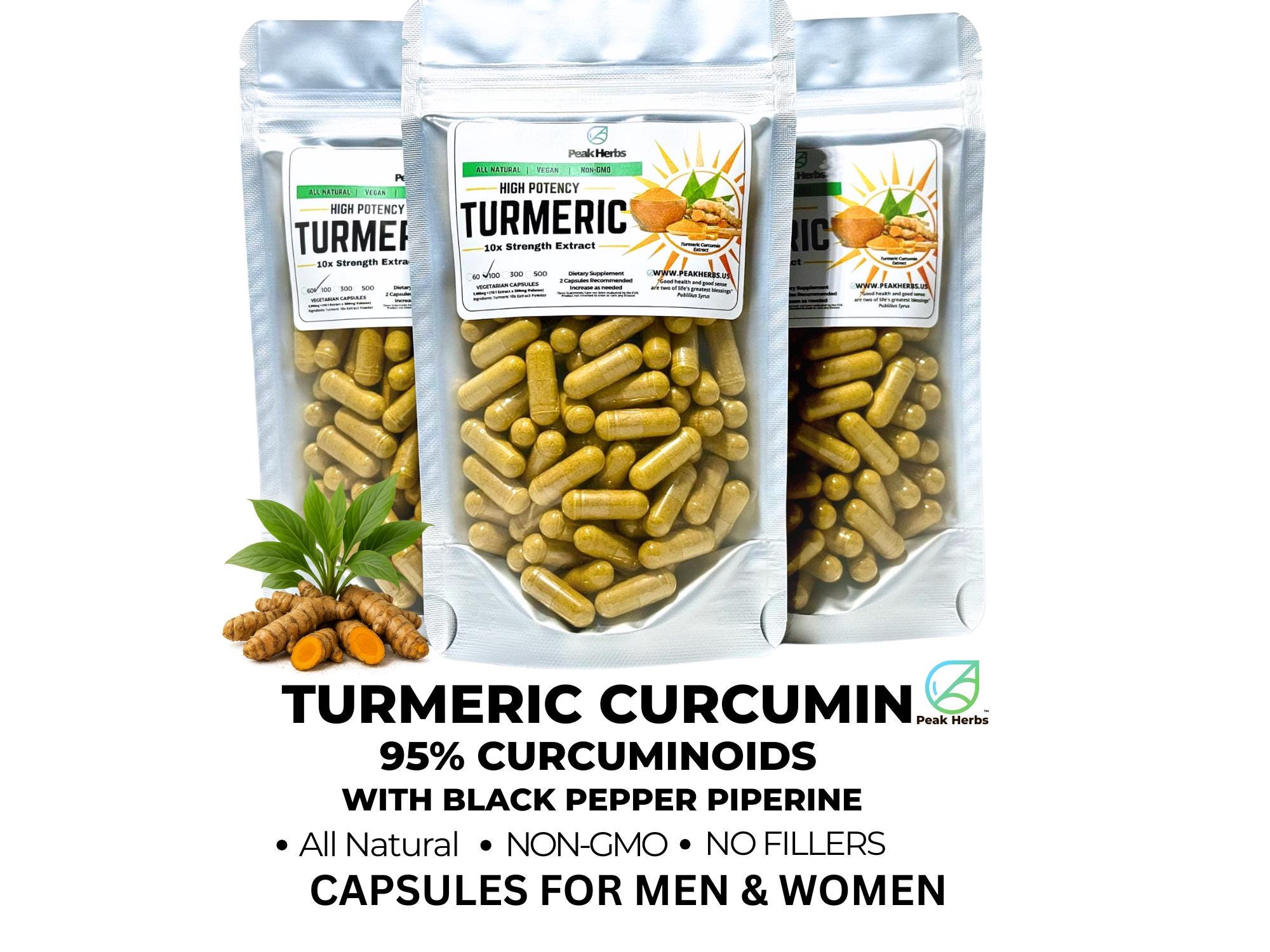 Turmeric Curcumin Supplement With BioPerine 95% In Pakistan - Foto 11