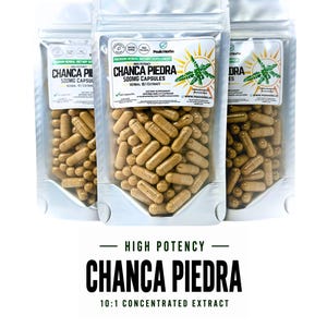 Chanca Piedra 10x Extract Capsules: "Stone Breaker" Health Wellness Support Supplement by Peak Herbs