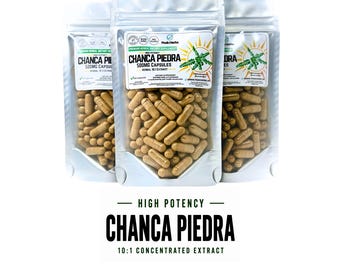 Capsule di estratto di Chanca Piedra 10x: integratore per il benessere e la salute "anti-calcoli" di Peak Herbs