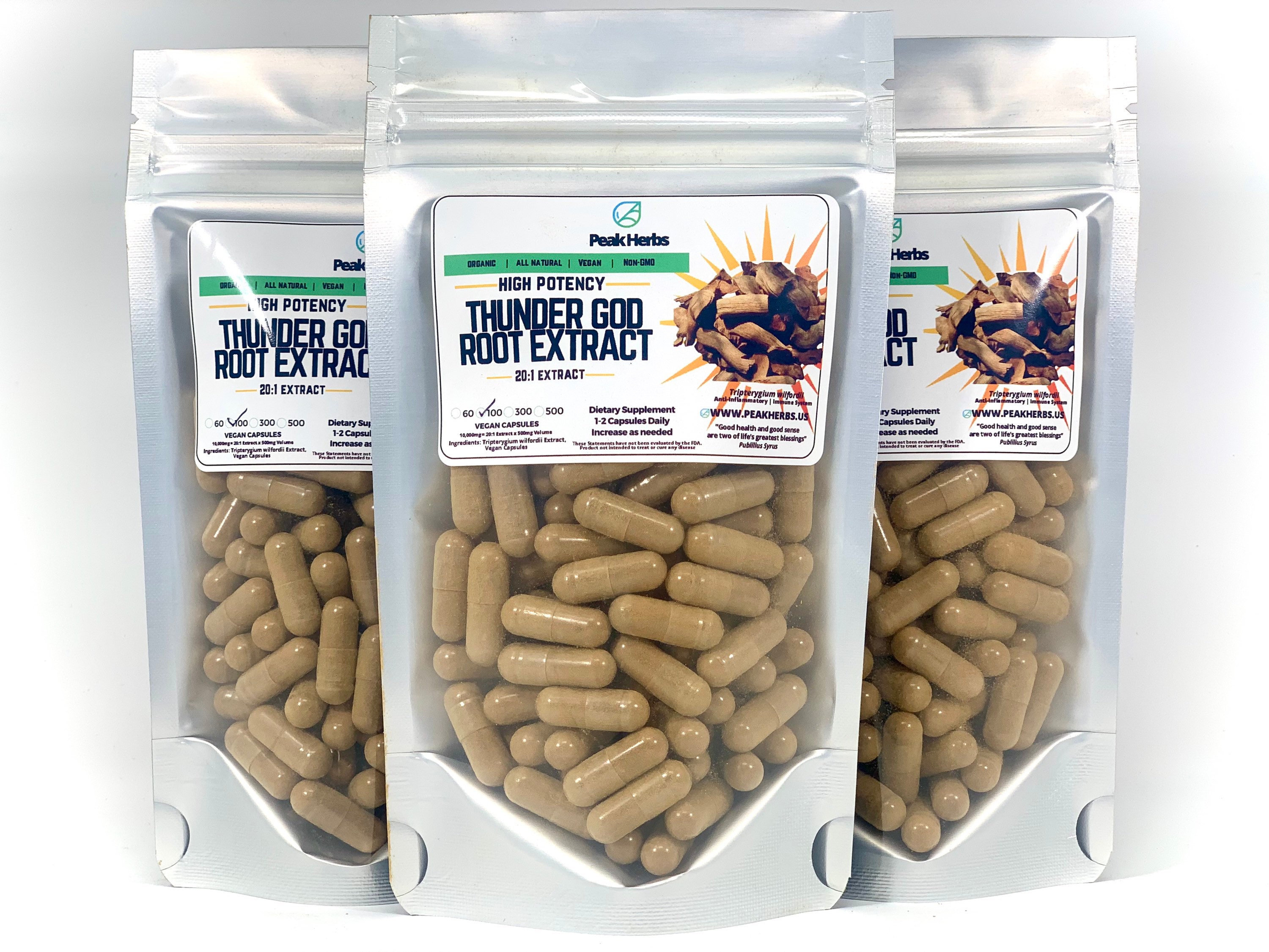 Thunder God Root Extract Capsules 201 Extract Etsy Canada
