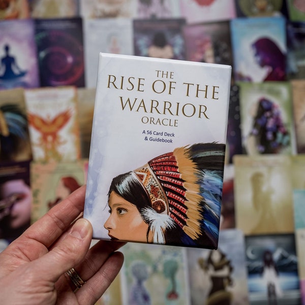 Oracle Card Deck, Rise of the Warrior. Divination for Beginners and Experience Tarot Readers.  Gift for twinflames, Love guidance, 56 pcs.