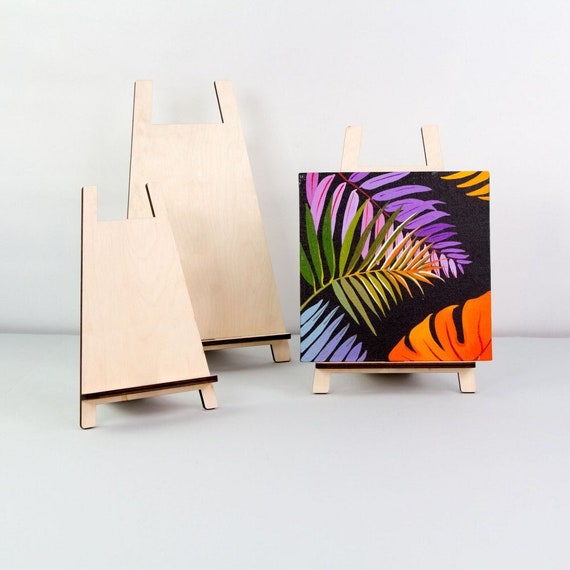 Desktop Easel for A6, A5, A4 paper formats, Desktop Plywood Easel for Artist