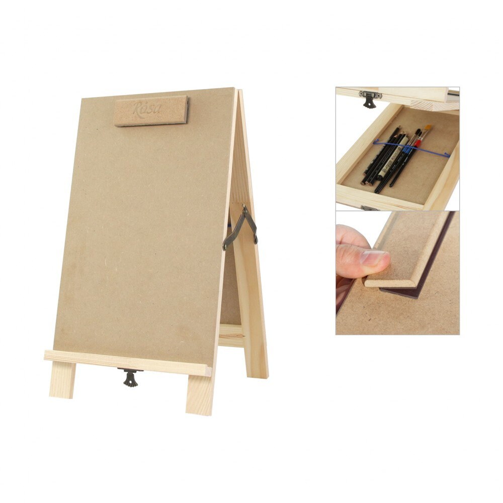 Hornbeam Wood Tabletop Easel, Adjustable, for Kids and Adults 