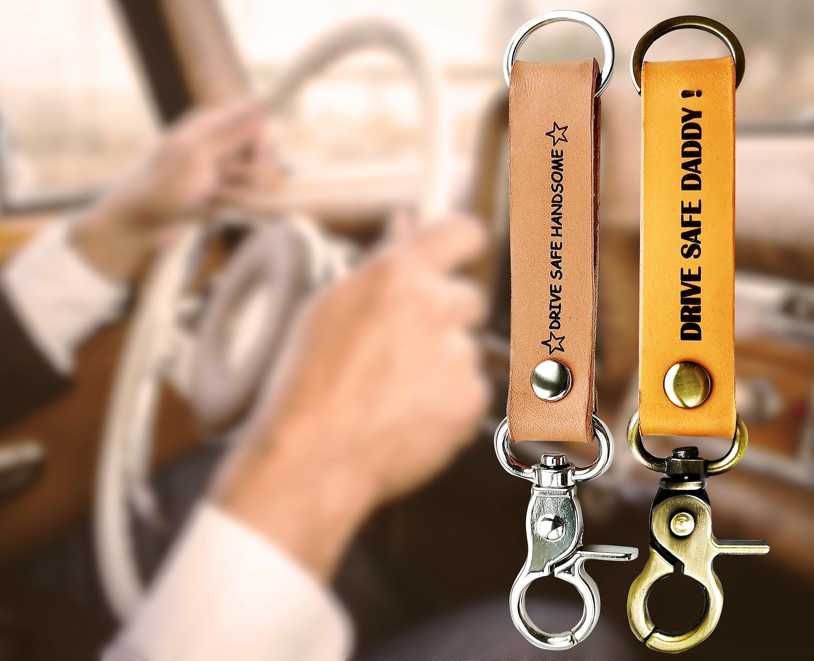 Drive safe keychain couple keychains custom key chain Etsy
