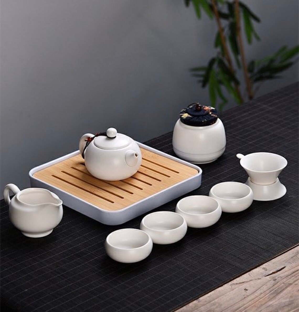 Zen Porcelain Tea Set Etsy