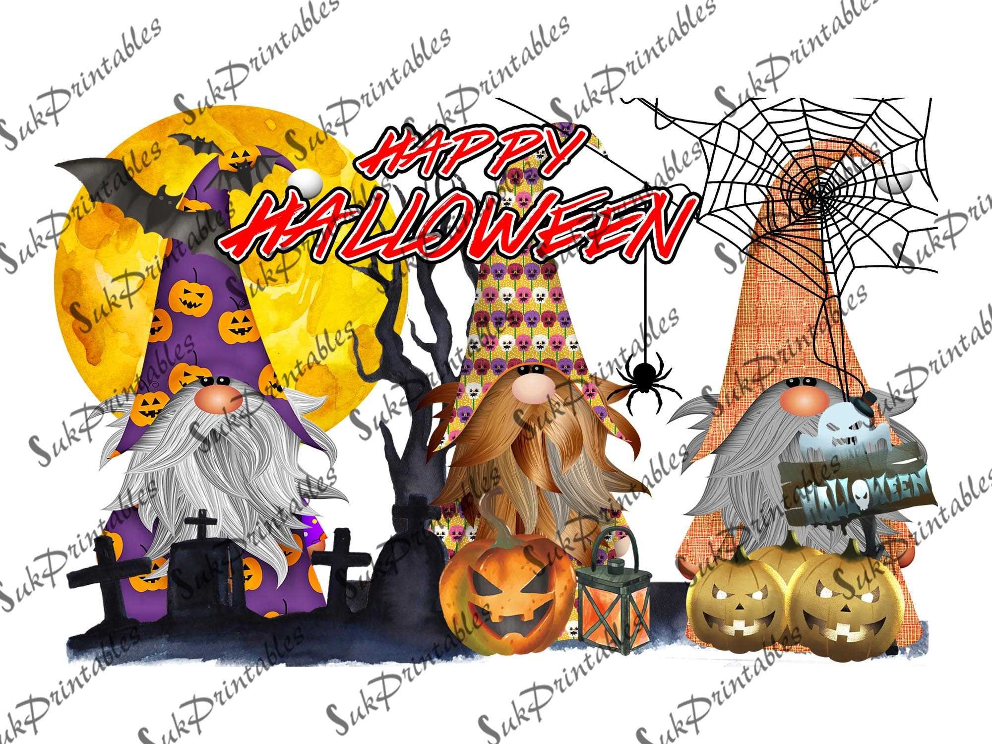 Halloween Gnome PNG Halloween PNG Happy Halloween Gnomes | Etsy