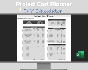 DIY Projektkostenplaner - Home Renovation Budget Sheet (Excel)