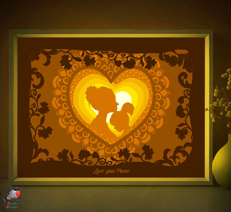 Download Love Papercut 3d Light Box Mothers Day Gift Lightbox Template Mom Lightbox Svg Png Pdf Files Fayrytale Shadowbox Paper Cutting Template Clip Art Art Collectibles Erfuntahmasbi Ir