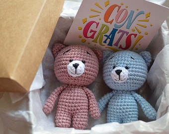 Twin teddy toys, Twins baby gift set, twin mom gifts, twins pregnancy announcement, twins baby shower, twin girls, twin girl and boy, boys
