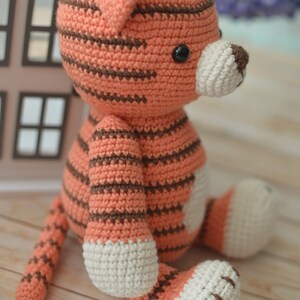 Cute Amigurumi Tiger Toy Handmade Crochet Tiger Special Tiger for Baby Gift Shower image 9