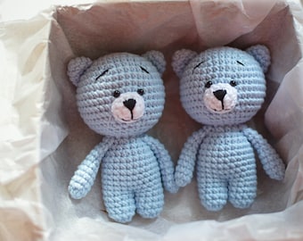 Twin baby boy gift teddy toys, Twins baby gift set, twin mom gifts, twins pregnancy announcement, twins baby shower, twin girls, twin boys