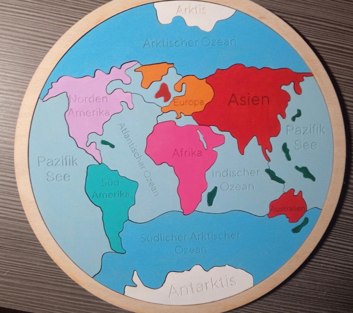 世界地図パズル、手作りの木製世界地図、木製パズルジグソーパズル