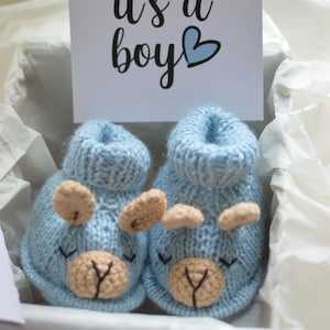 Unique pregnancy gift box for mom to be baby boy girl shower Gender reveal gift llama booties Congratulations pregnancy gift for new mom image 9