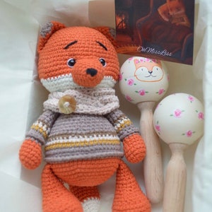 crochet fox, Amigurumi Fox, Crochet doll