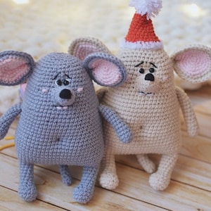 Weihnachtsgeschenk Zwillingsmausspielzeug, Geschenke für Zwillingsmütter, Schwangerschaftsanzeige für Zwillinge, Babyparty für Zwillinge, Zwillingsmädchen, Zwillingsmädchen und -junge, Jungen
