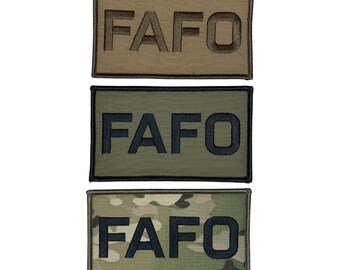 FAFO 3x5 Patch: Embroidered Hook & Loop Tactical Patch